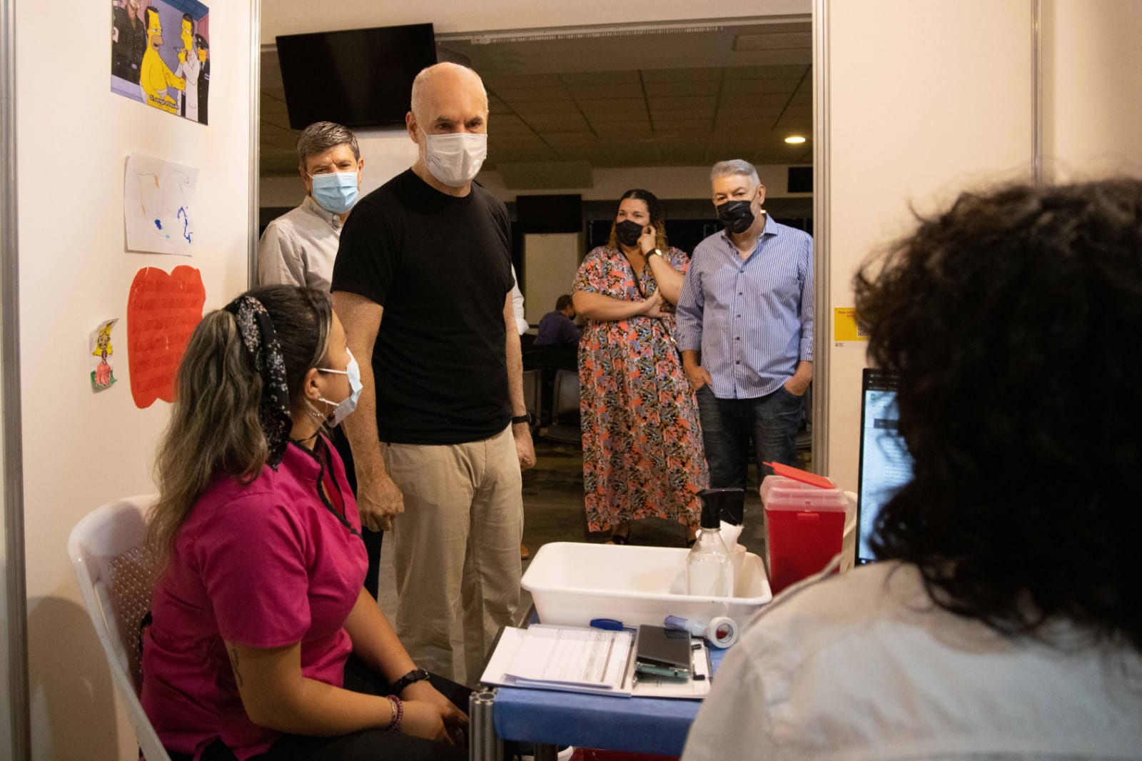 Rodríguez Larreta visitó el vacunatorio de la Iglesia Evangélica Catedral de la Fe