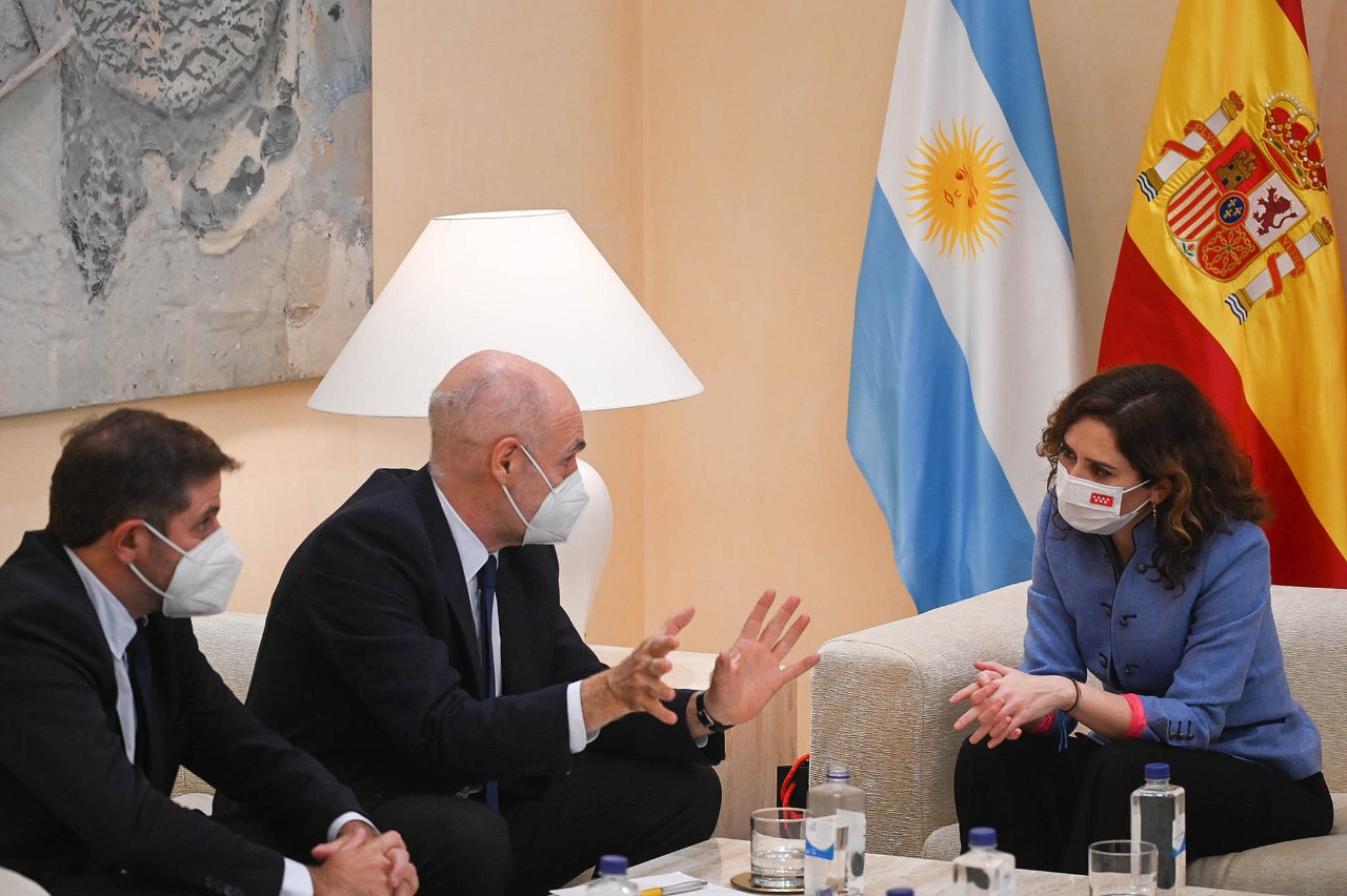 Rodríguez Larreta y Díaz Ayuso destacaron coincidencias en la gestión de la pandemia entre Buenos Aires y Madrid con foco en las libertades
