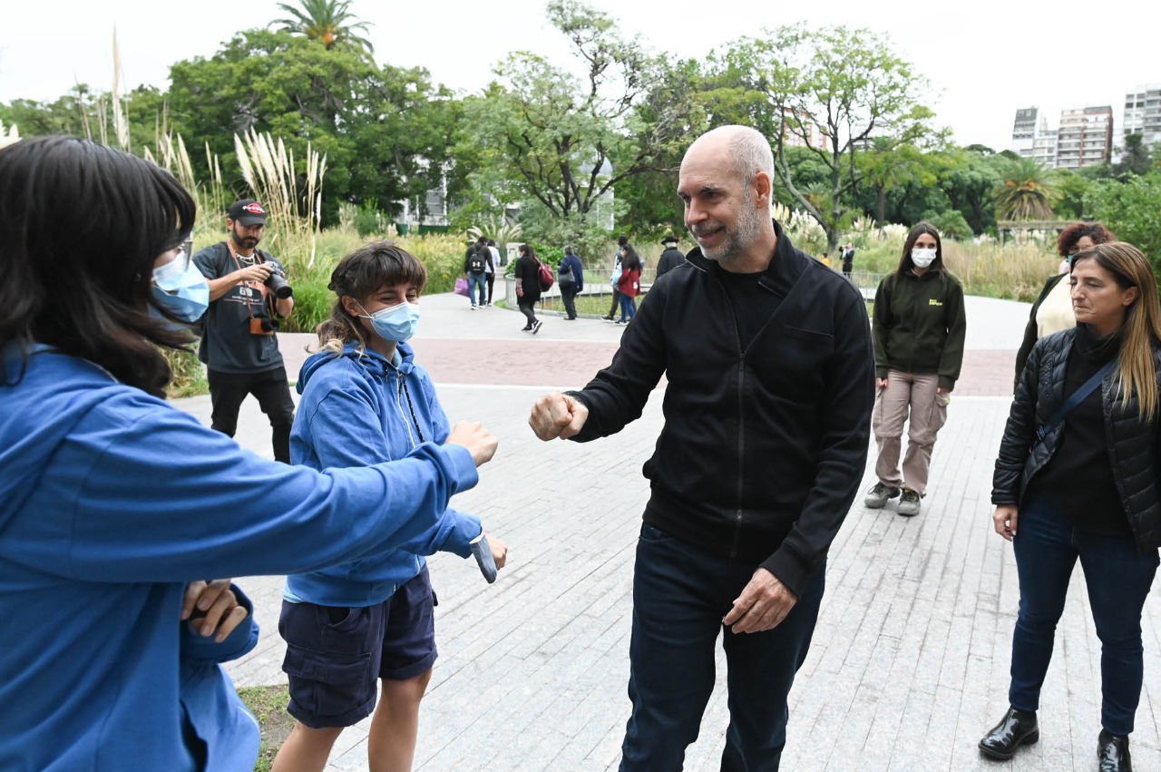 Rodríguez Larreta se reunió con vecinos de Colegiales y recorrió el Ecoparque 