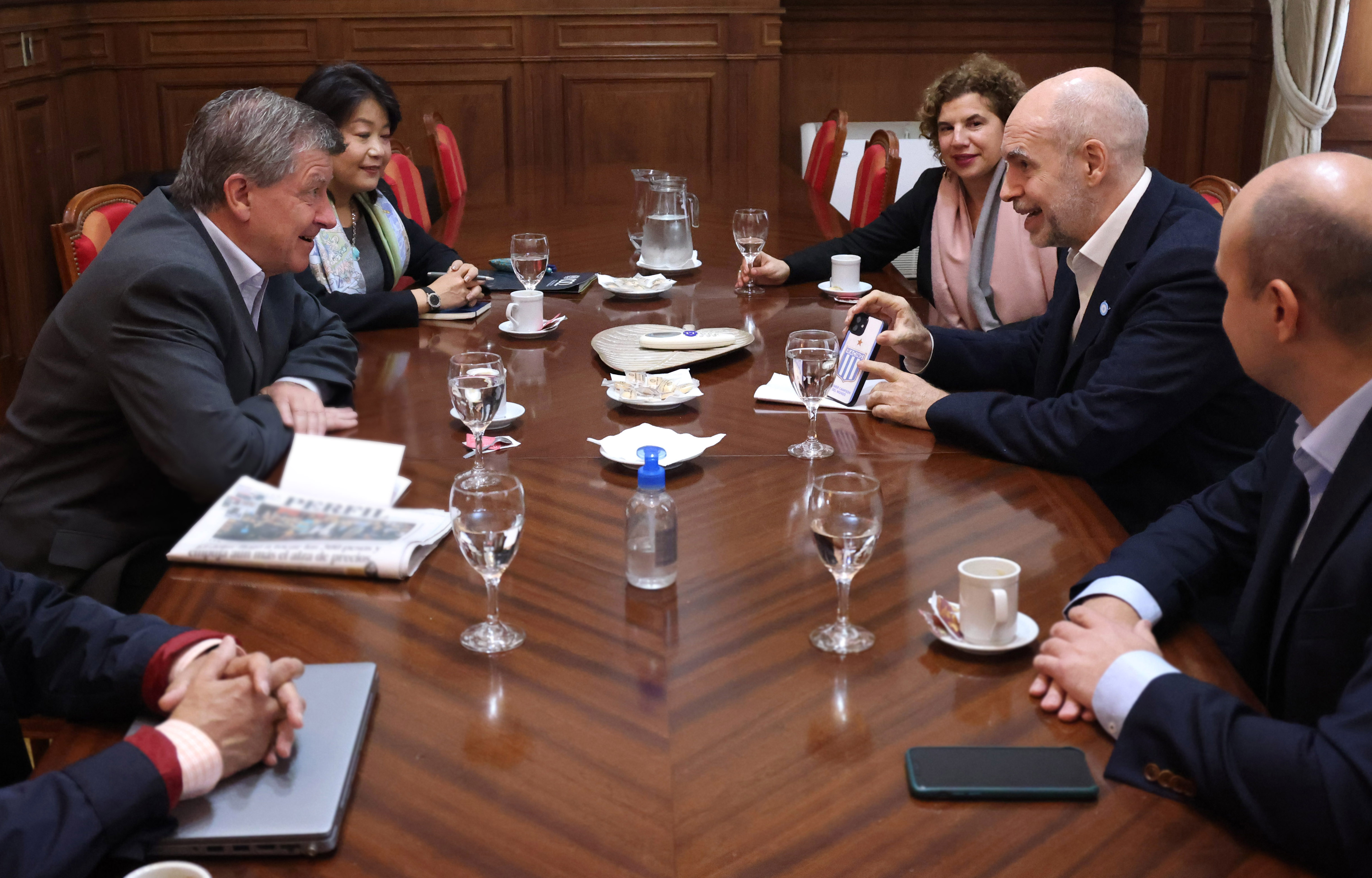 Rodríguez Larreta se reunió con el director general de la OIT, Guy Ryder