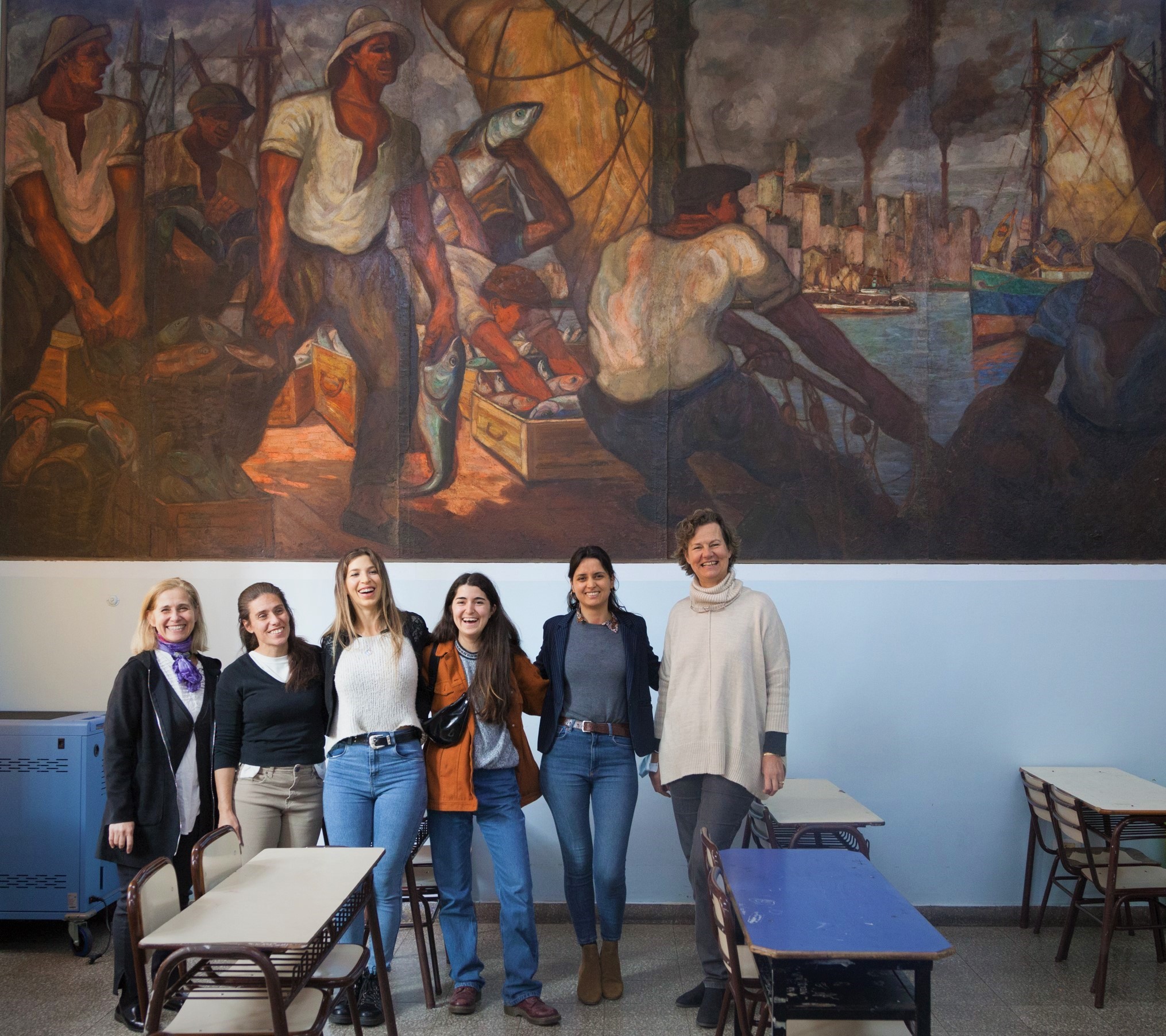 Terminamos la puesta en valor del mural de Quinquela Martín “Regreso de la pesca”