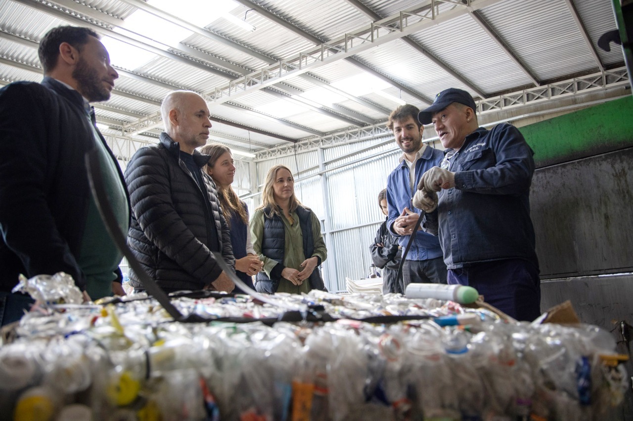 Rodríguez Larreta inauguró una planta de reciclaje en el Barrio Mugica