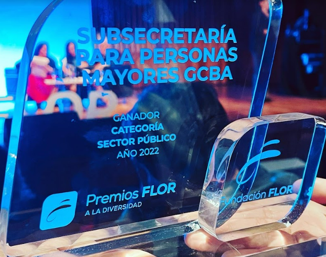 La Subsecretaría para Personas Mayores fue reconocida en la 10º edición de los premios Flor a la Diversidad