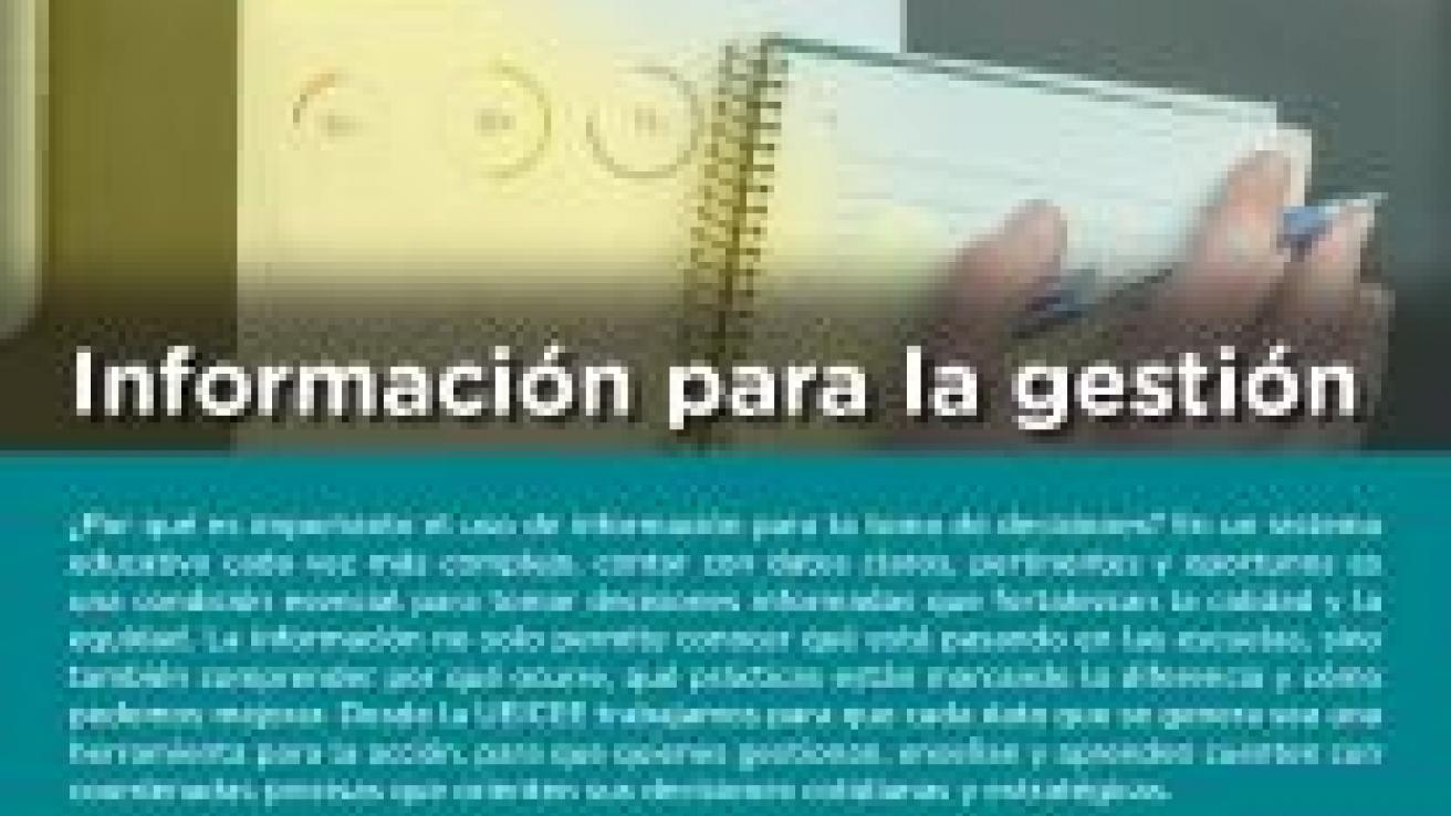 Informacion para la gestion - Panorama educativo Abril 2025