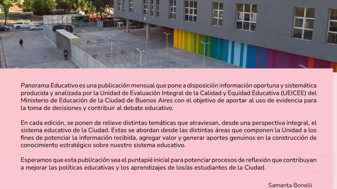 Panorama educativo lengua y matematica