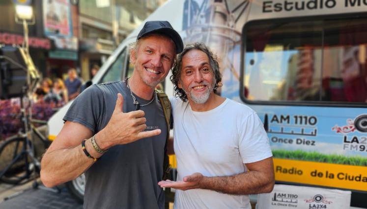 Facundo Arana con Pablo Gorlero, conductor de Parece que Viene Bien