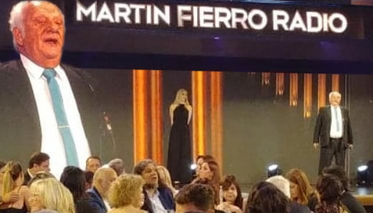 Oscar del Priore en los Martín Fierro a la radio 2019