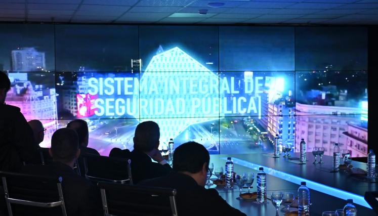 El ministro porteño y el senador guaraní recorrieron las áreas del Sistema Integral de Seguridad y el ISSP.