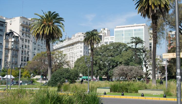 Arbolado de Plaza Lavalle