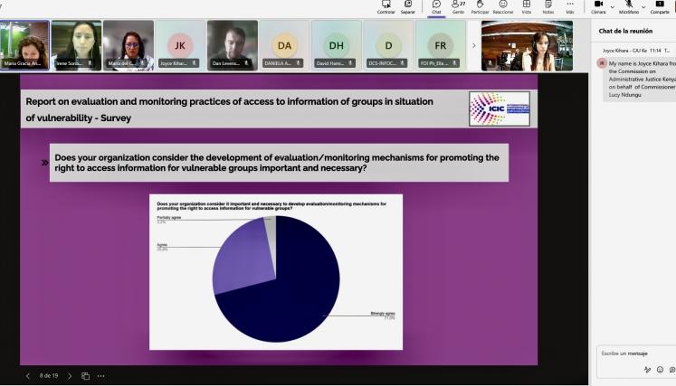 Informe sobre prácticas de evaluación y monitoreo de prácticas de acceso a la información para grupos en situación de vulnerabilidad  