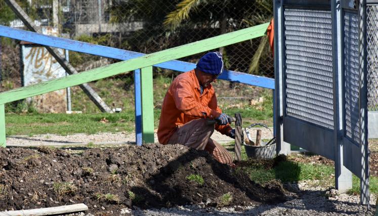 Trabajos en Plaza Nunca Más