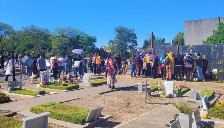 Cementerio de Flores en el Día de los Muertos