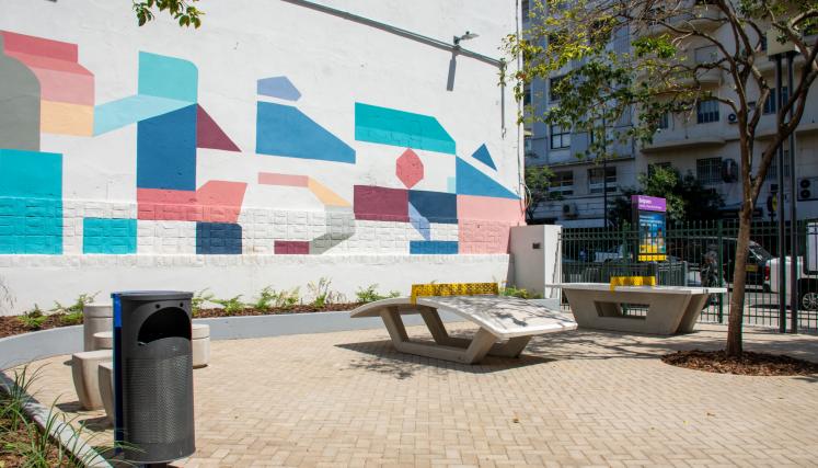 Plazoleta Int. Joaquín S. de Anchorena - Sector deportivo