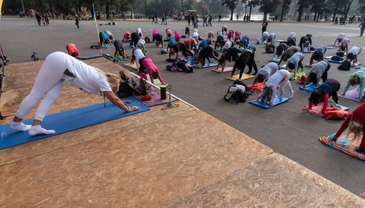 El Parque Olímpico celebra el Día Internacional del Yoga