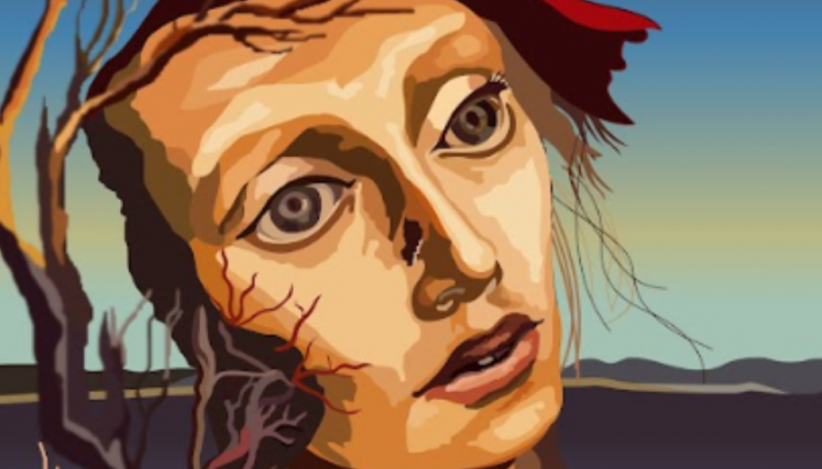 Pintura de cara surrealista