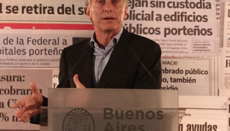 Macri ofreció una conferencia de prensa este mediodía en el Centro Cultural Recoleta