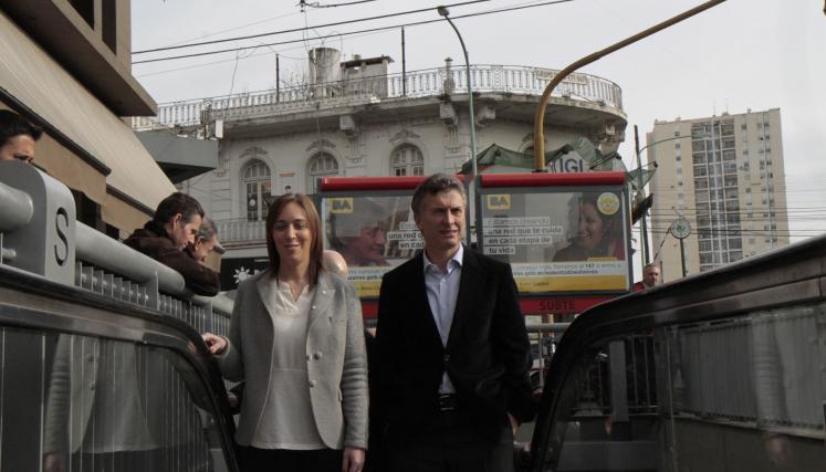 El jefe de Gobierno de la Ciudad de Buenos Aires, Mauricio Macri, inauguró las estaciones de subterráneos de la línea B Echeverría y J.M. de Rosas. Foto: Mariana Sapriza/GCBA.