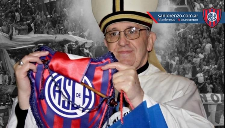 Jorge Bergoglio, socio de San Lorenzo. Foto: Gentileza www.sanlorenzo.com.ar