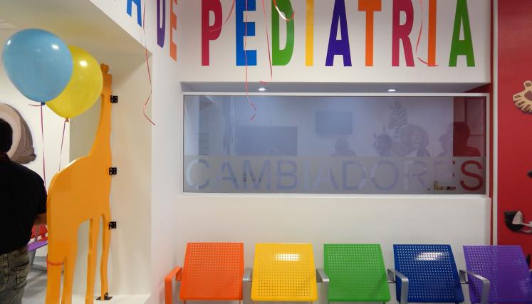 Nueva sala de espera de pediatría del Hospital Rivadavia. Foto: Salud/GCBA.