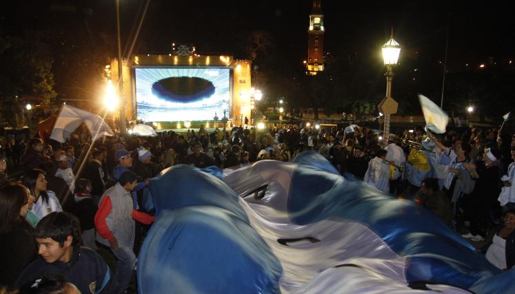 Viví el Mundial en pantalla gigante. Foto: Jefatura de Gabinete/GCBA.