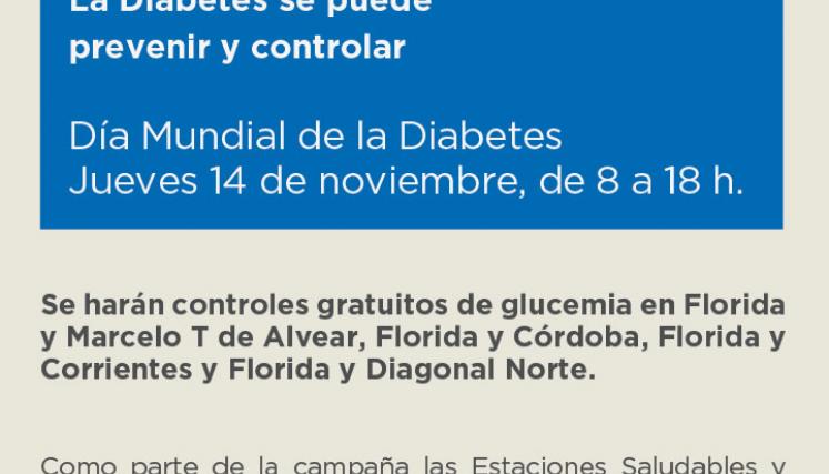 Una de cada dos personas que tiene diabetes no lo sabe. Foto: Facebook Ministerio de Salud de la Ciudad