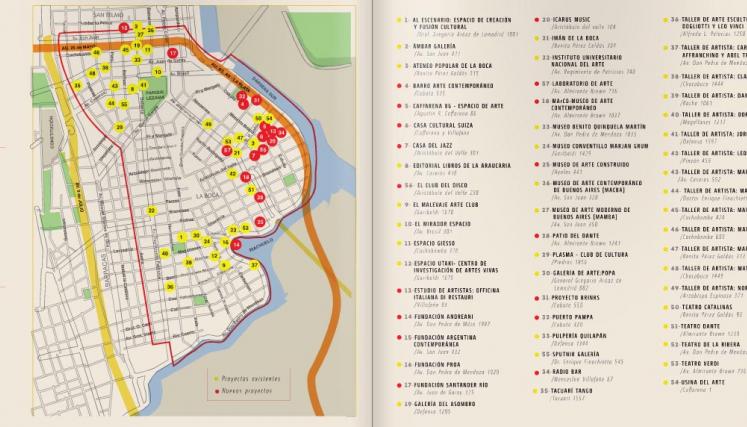 Un distrito que llena de arte a la Ciudad. Imagen: Libro Distrito de las Artes/Desarrollo Económico.