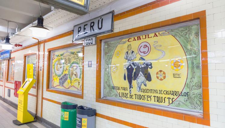 Un viaje en el tiempo en la estación Perú                      Foto: SBASE