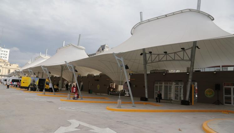 La nueva Terminal de Combis de Puerto Madero. Foto: María Inés Ghiglione-gv/GCBA.-