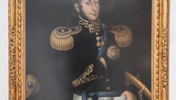 El famoso óleo de José de San Martín pintado por José Gil de Castro.