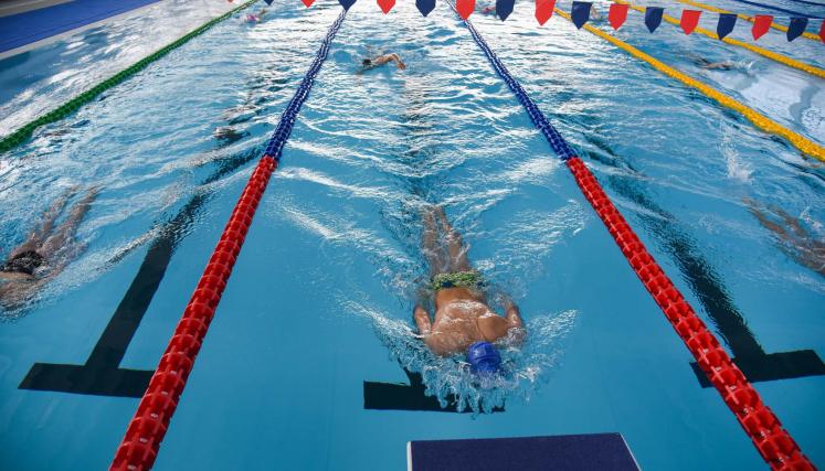 La pileta olímpica de los Juegos Olímpicos de la Juventud Buenos Aires 2018