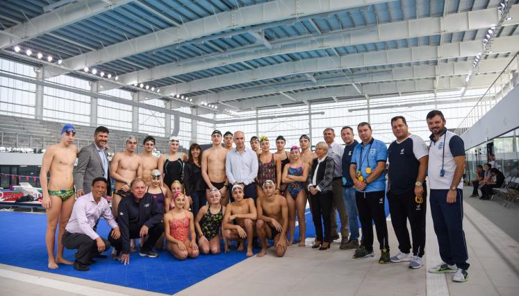 La pileta olímpica de los Juegos Olímpicos de la Juventud Buenos Aires 2018