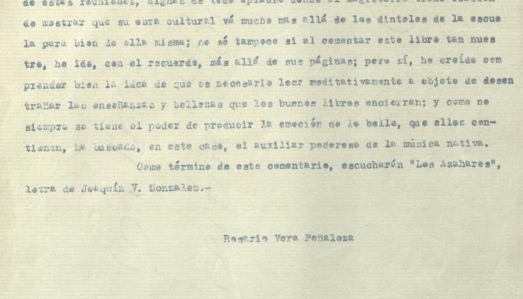 Comentario del Libro “Mis Montañas”. (Joaquín V González) de R. V. P