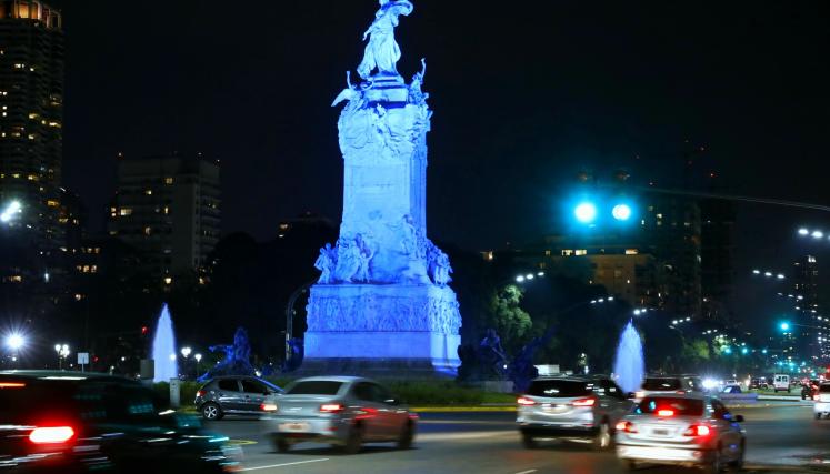 La Ciudad iluminó monumentos por el Día de Europa
