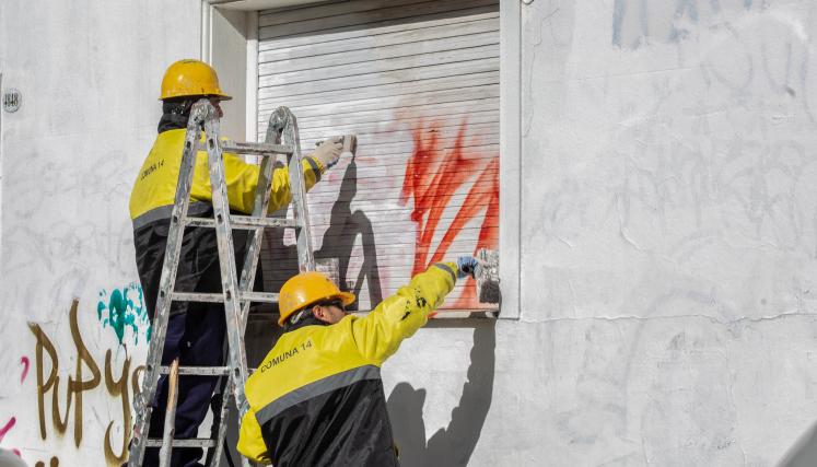 La Ciudad recuperó 8.020 frentes de viviendas vandalizados en diez meses
