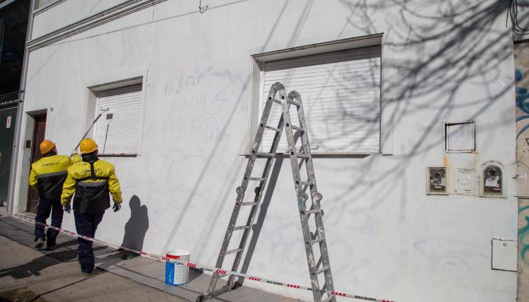 La Ciudad recuperó 8.020 frentes de viviendas vandalizados en diez meses